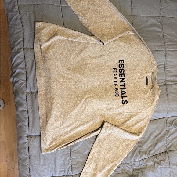 Essentials Tan Long Sleeve Tee - Picture 2 of 5